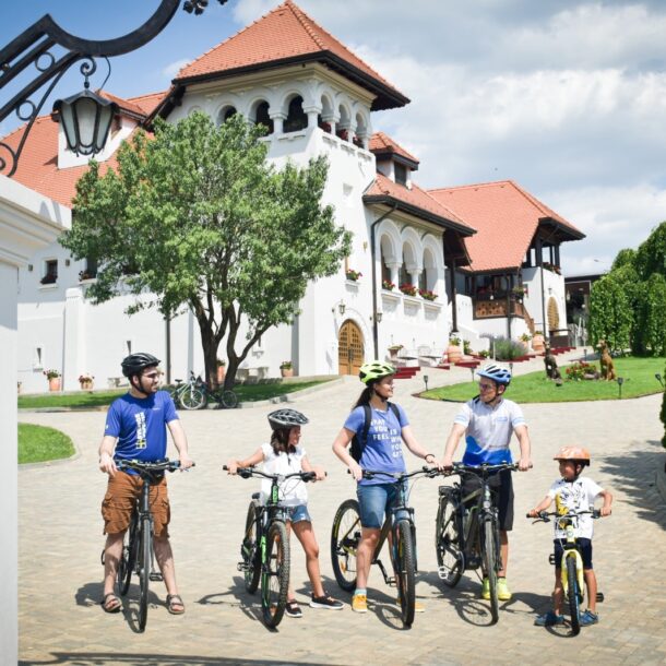 Explorează domeniul Casa Timiș cu bicicletele